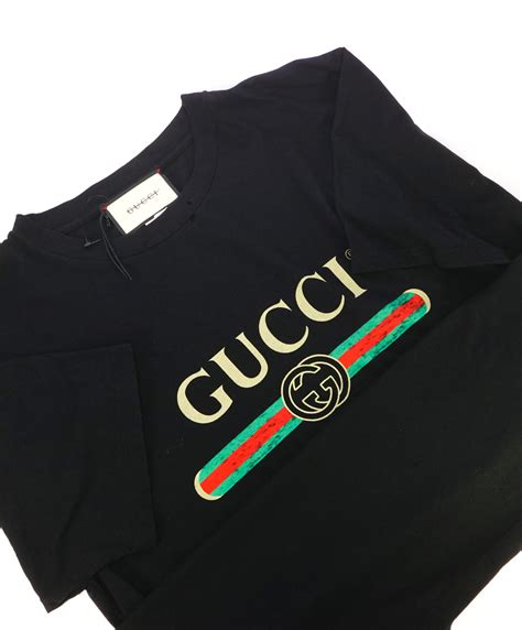 gucci logo t shirt size|vintage gucci logo t shirt.